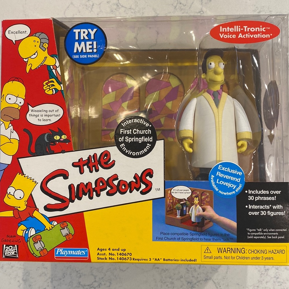 The Simpsons Intelli-Tronic Interactive First Church of Springfield Environment